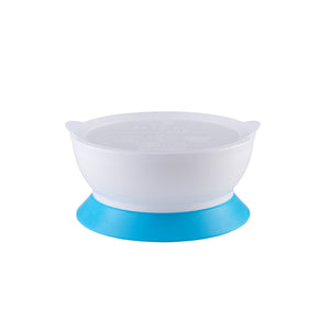 eLIPse Kids Stage 2 Suction Bowl Set With Lid (12oz) - Blue