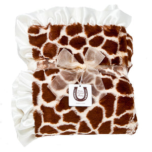 Max Daniel Animal Prints Baby Throw (Ivory Giraffe)