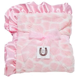 Max Daniel Animal Prints Baby Throw (Pink Giraffe)