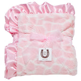 Max Daniel Animal Prints Baby Throw (Pink Giraffe)