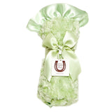 Max Daniel Rosebuds and Satin Baby Throw (Celery)